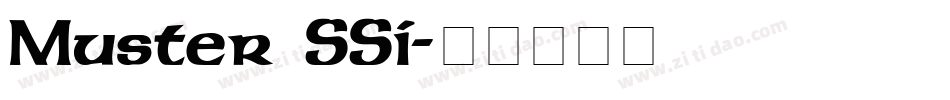 Muster SSi字体转换